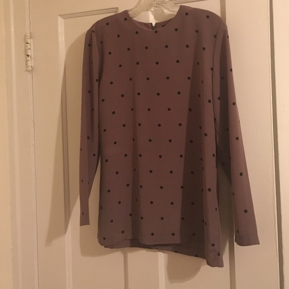Vintage // polka dot // polyester // blouse - Picture 1 of 1