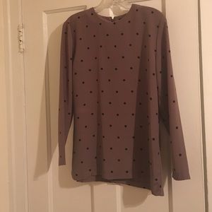 Vintage // polka dot // polyester // blouse