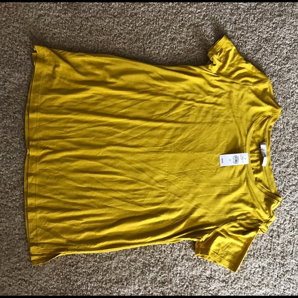 Loft Yellow T, new with tags!