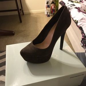 Brown Jessica Simpson platform heels