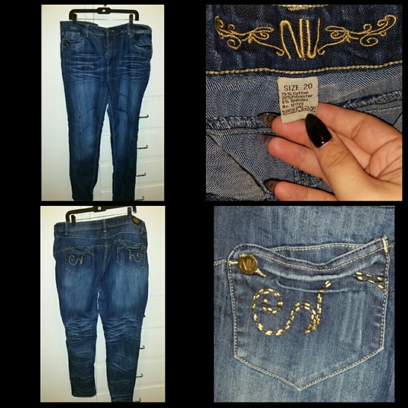 Size 20 denim jeans
