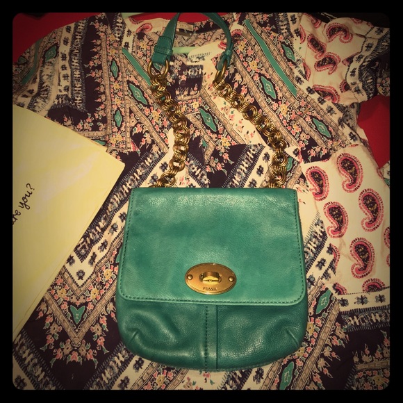 NWOT fossil shoulder bag leather