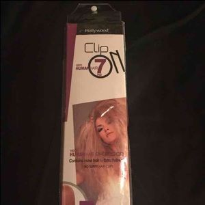 Human Hair Long Blonde Clip On Extensions