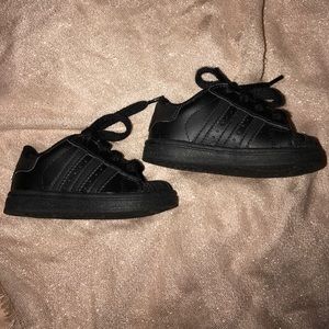 All Black Adidas Shell Tops size 4K