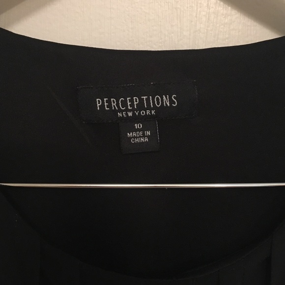 Black Dress w/ Pink and Magenta Pattern - Picture 2 of 4