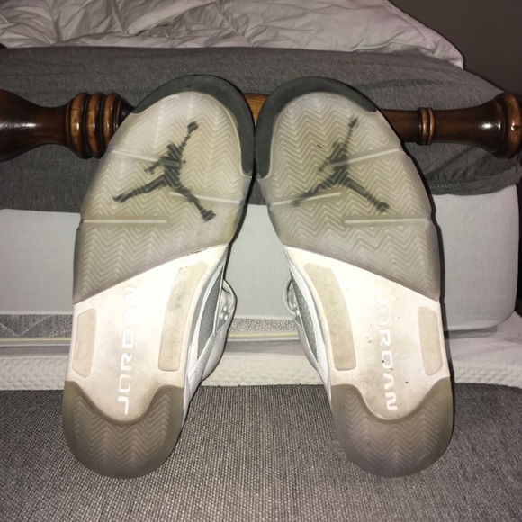 Jordan 5 metallic White/Silver - Picture 4 of 4
