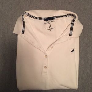 Medium white nautica collars shirt