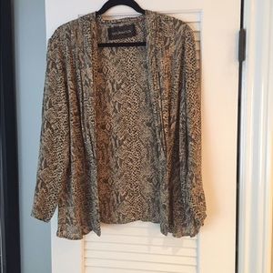 Reformation leopard cardigan