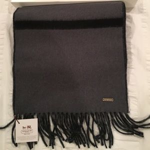 Coach Cashmere Blend Muffler Scarf New