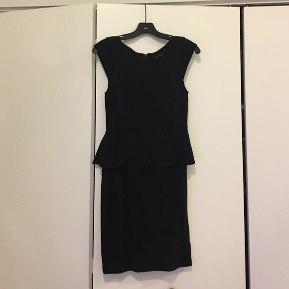 Alice and Olivia Black Peplum Dress