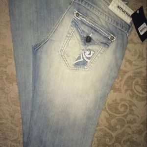Affliction Jade Fleur Flap Jeans Size 27. NWT 135