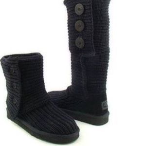 ❌SOLD❌UGG black knit boots