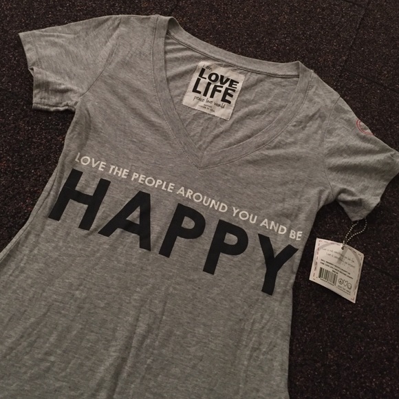 Love Life V-Neck Heather Tee