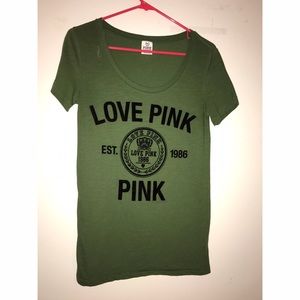 PINK scoop neck tee