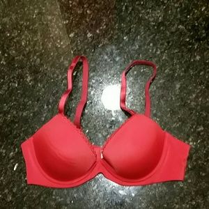 Red Calvin Klein Push Up Bra
