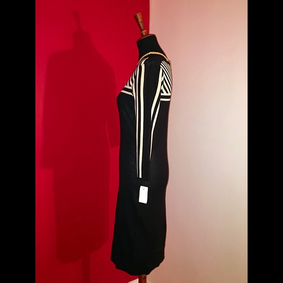 Black & cream knit dress - Picture 2 of 3