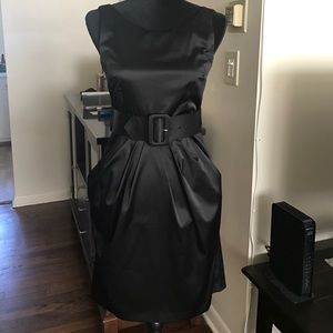 Black silk dress