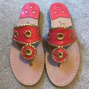 Coral/ Gold Jack Rogers