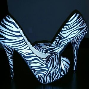 *Brand New* Zebra print high heels