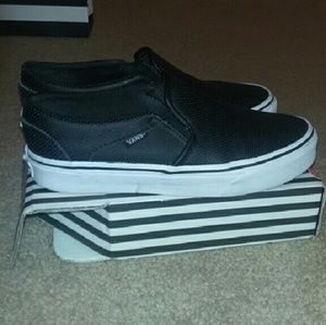 Leather Slip On Vans