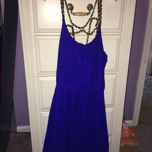 Royal blue Charlotte Russe dress.