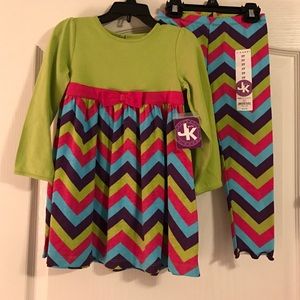 New Tunic with leggings size 3T