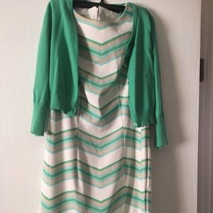 Dress Barn sleeveless dress with sweater