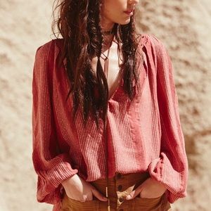 🎉HP!🌹Free People Against All Odds Blouse