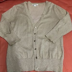 BR Gold button down cardigan