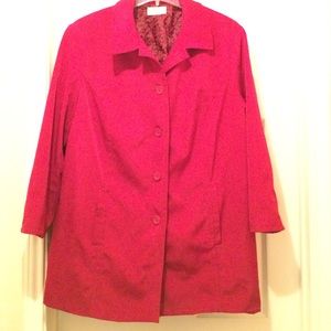 Red Lightweight Rain / Wind Coat