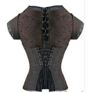Dirty Girly Intimates & Sleepwear - Jacquard Overbust Corset Dirty Girly Intimates & Sleepwear - Jacquard Overbust Corset