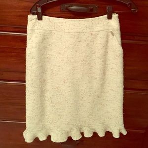 Chanel tweed pencil skirt 40