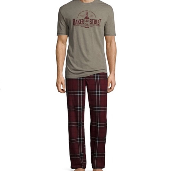 Stafford Flannel Pants & Short-Sleeve Set