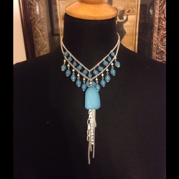 Sky Blue Statement Necklace