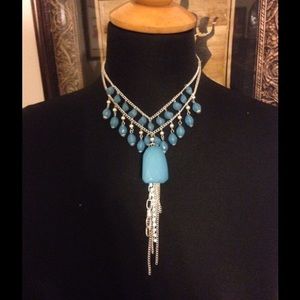 Sky Blue Statement Necklace