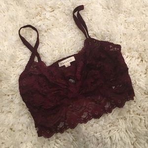 Maroon Bralette