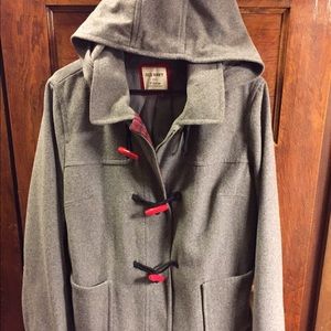 Wool/polyester winter coat