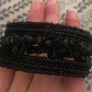 Black Coral Stone Bracelet