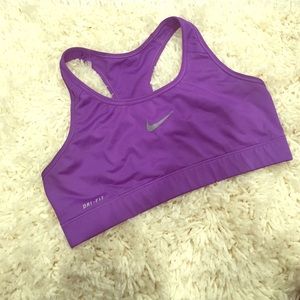 Purple sports bra
