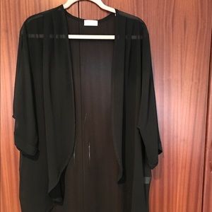 Sheer black kimono