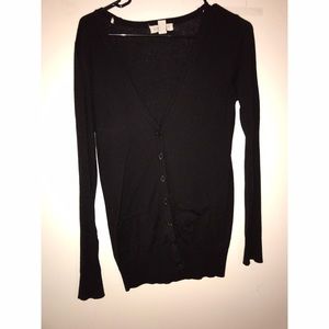 Longline button up cardigan