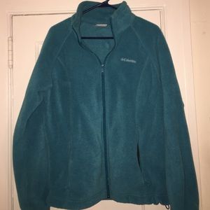 Women's Columbia fleece jacket-Teal