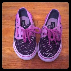 Toddler size 9 Sperry slip ons