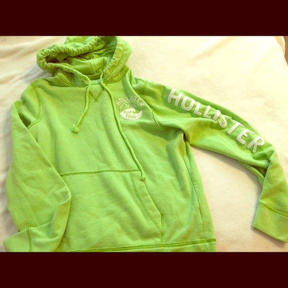Hollister hoodie lime green XL