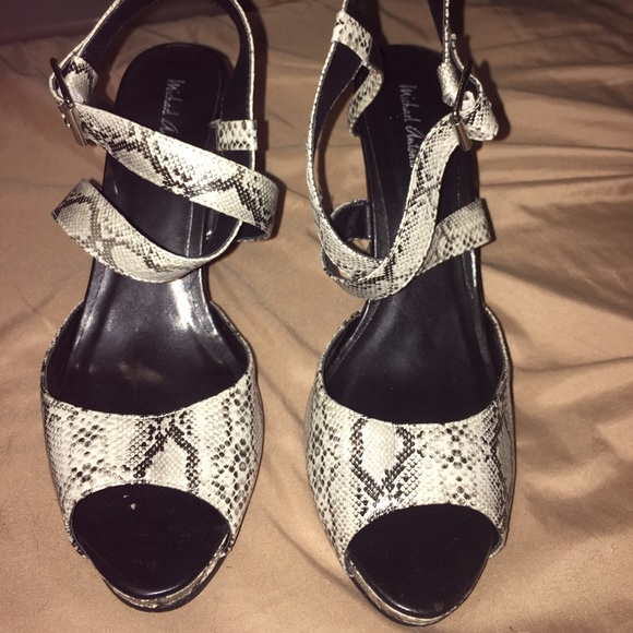 Snake skin heels