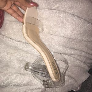 Ariana Strappy Heels Clear
