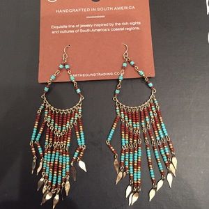Beaded dangle earrings