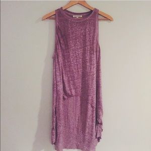Express One Eleven Lavender Burnout Tank