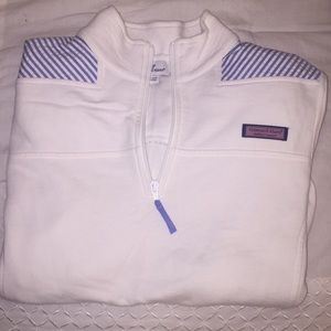 Vineyard Vines White and Seersucker Shep Shirt