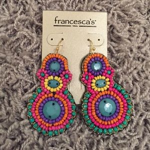 Colorful beaded earrings